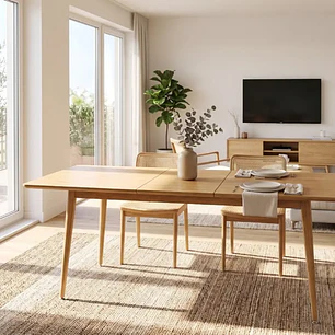 Mesa Expandible Rectangular B (160x90 cm a 200x90 cm)