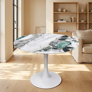 Mesa Tulip Mining Blanca 80 cm