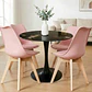 Comedor Mining redondo negro 80 cm con 4 Sillas Tulip - Miniatura 1