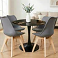 Comedor Mining redondo negro 80 cm con 4 Sillas Tulip - Miniatura 4