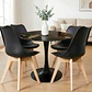 Comedor Mining redondo negro 80 cm con 4 Sillas Tulip - Miniatura 3