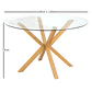 Comedor Asgard Saint redondo vidrio 100 cm con 4 Sillas Spoon Lino - Miniatura 8
