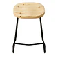 Taburete Piso Bar Industrial Robust Metal - Madera - Miniatura 4