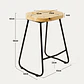 Pack 4 Taburetes Pisos Bar Industrial Robust Metal - Madera - Miniatura 11