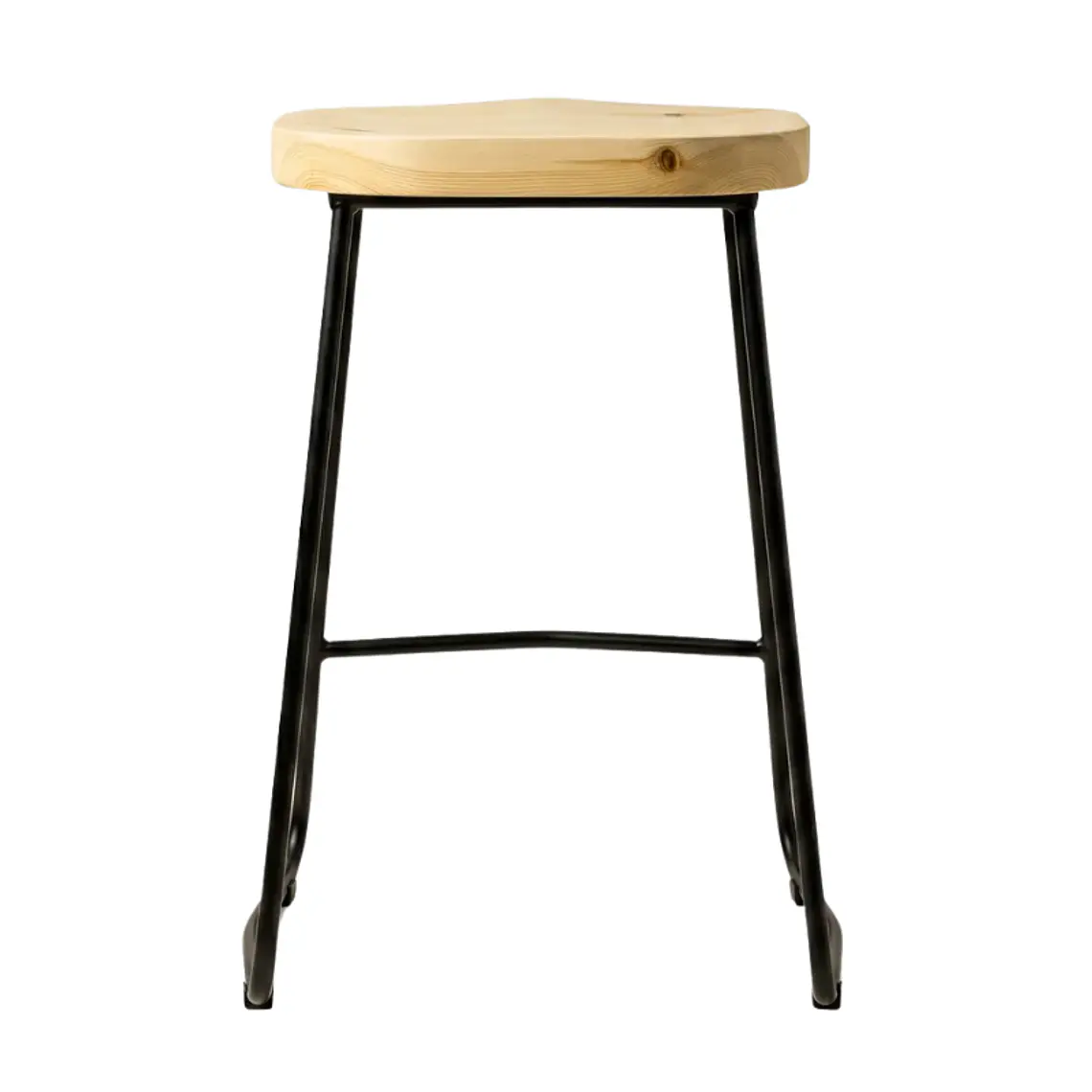 Pack 4 Taburetes Pisos Bar Industrial Robust Metal - Madera 7