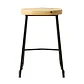 Pack 4 Taburetes Pisos Bar Industrial Robust Metal - Madera - Miniatura 7