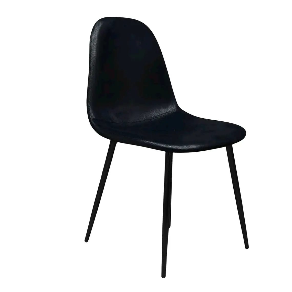 Silla Spoon Black Ecocuero Vintage 3