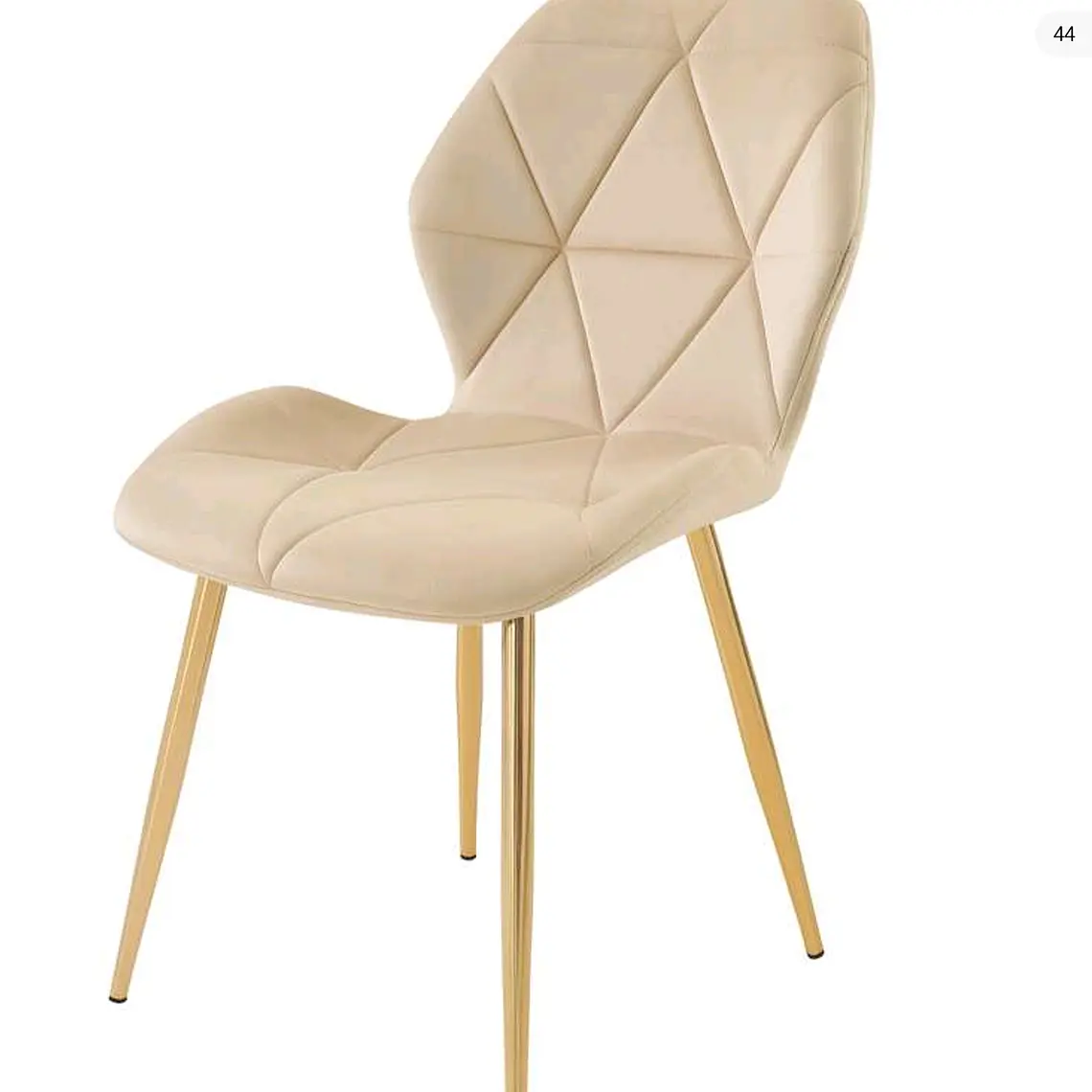 Silla Mariposa Rubik Gold Velvet 2