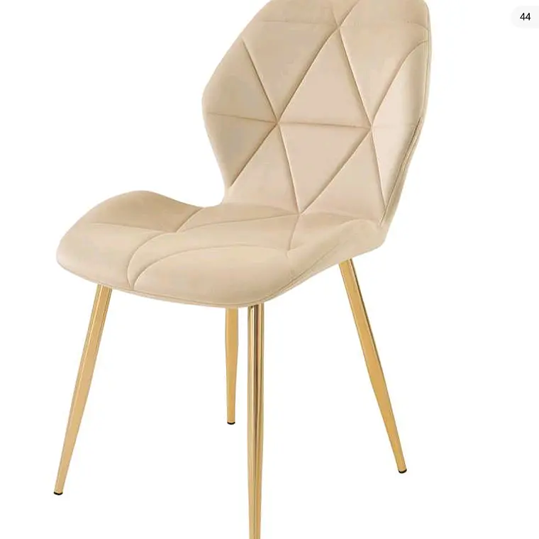 Silla Mariposa Rubik Gold Velvet 2