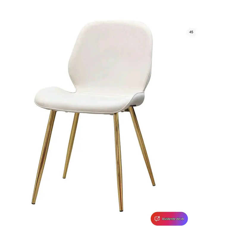 Silla Mariposa Rubik Top Gold Lino 3