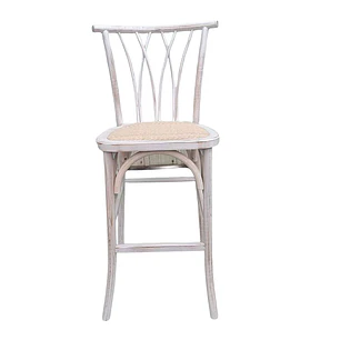 Taburete Piso Bar Alpes Madera Rattan 66 cm 