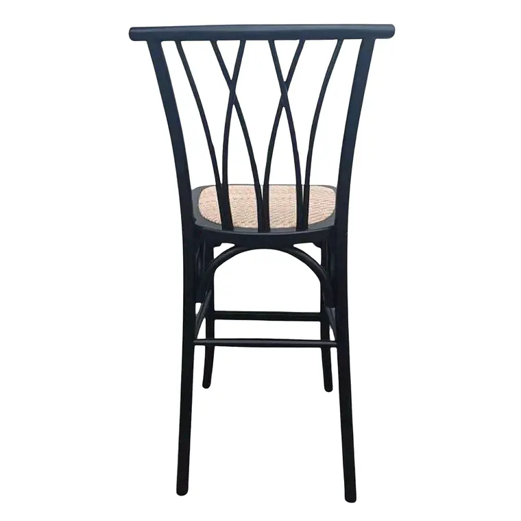 Taburete Piso Bar Alpes Madera Rattan 66 cm  4