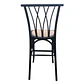 Taburete Piso Bar Alpes Madera Rattan 66 cm  - Miniatura 4