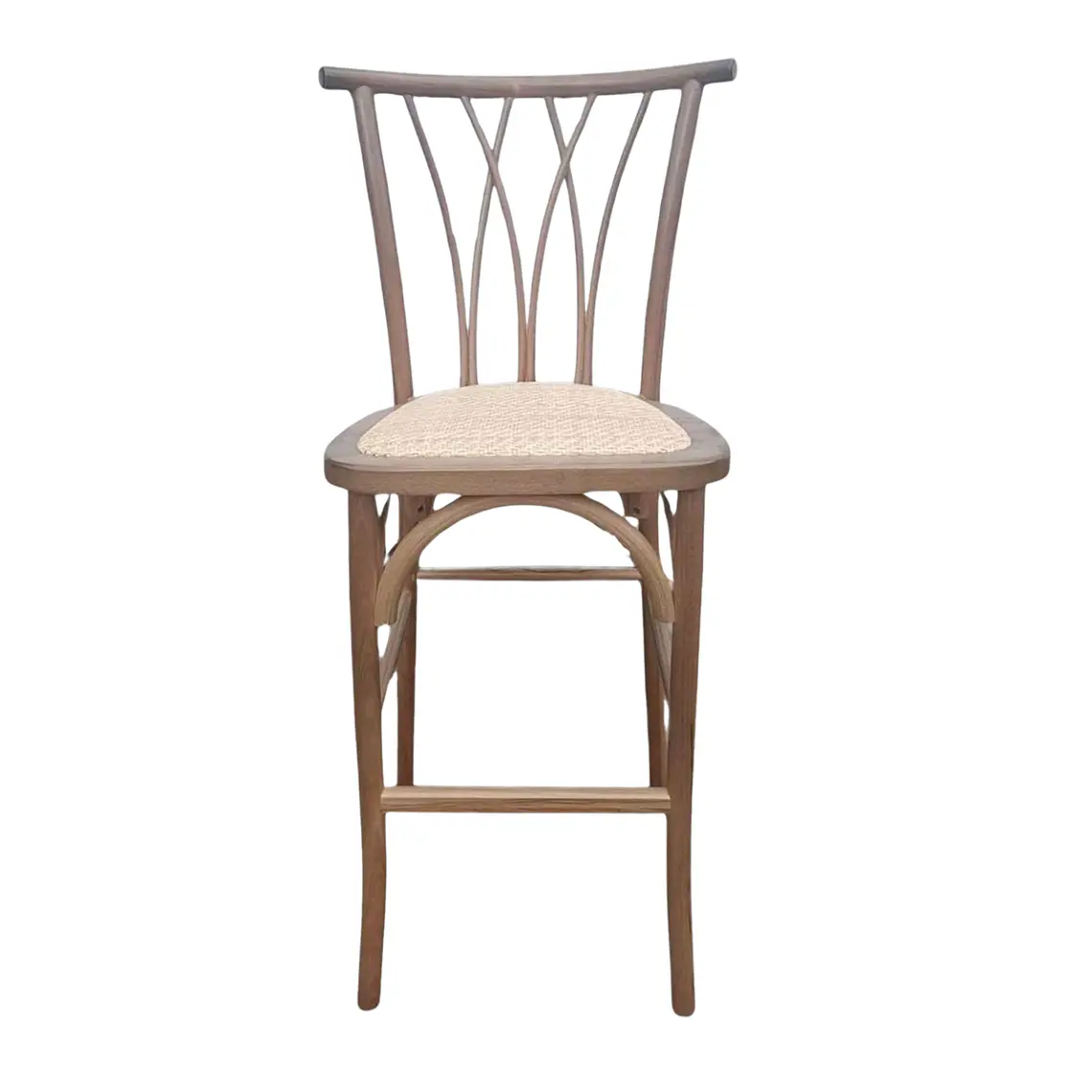 Taburete Piso Bar Alpes Madera Rattan 66 cm  7