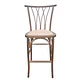 Taburete Piso Bar Alpes Madera Rattan 66 cm  - Miniatura 7