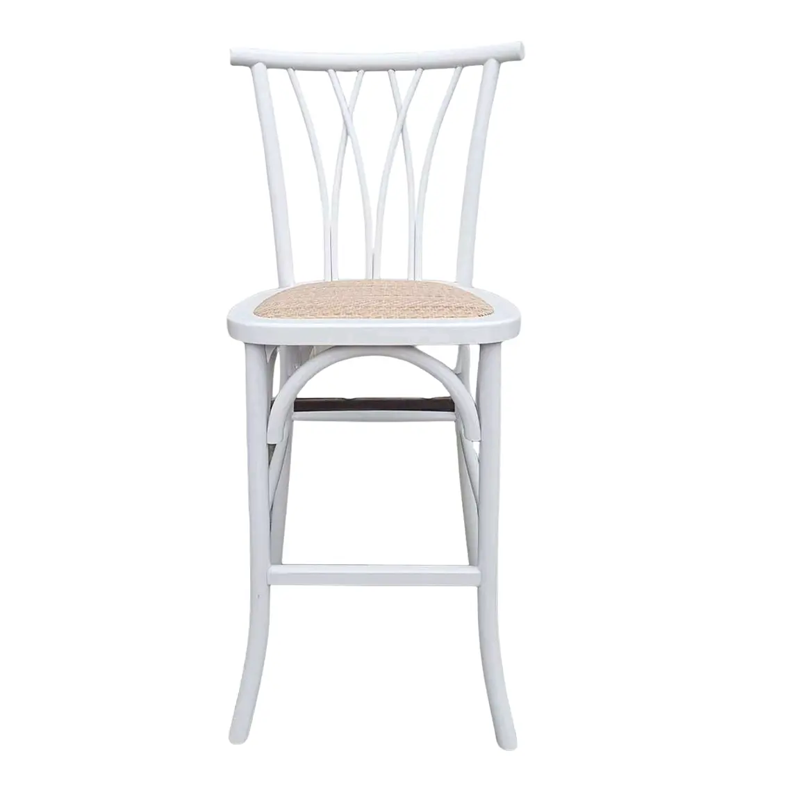 Taburete Piso Bar Alpes Madera Rattan 66 cm  10