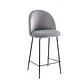 Taburete Piso Bar Breda Black Velvet 66 cm - Miniatura 1