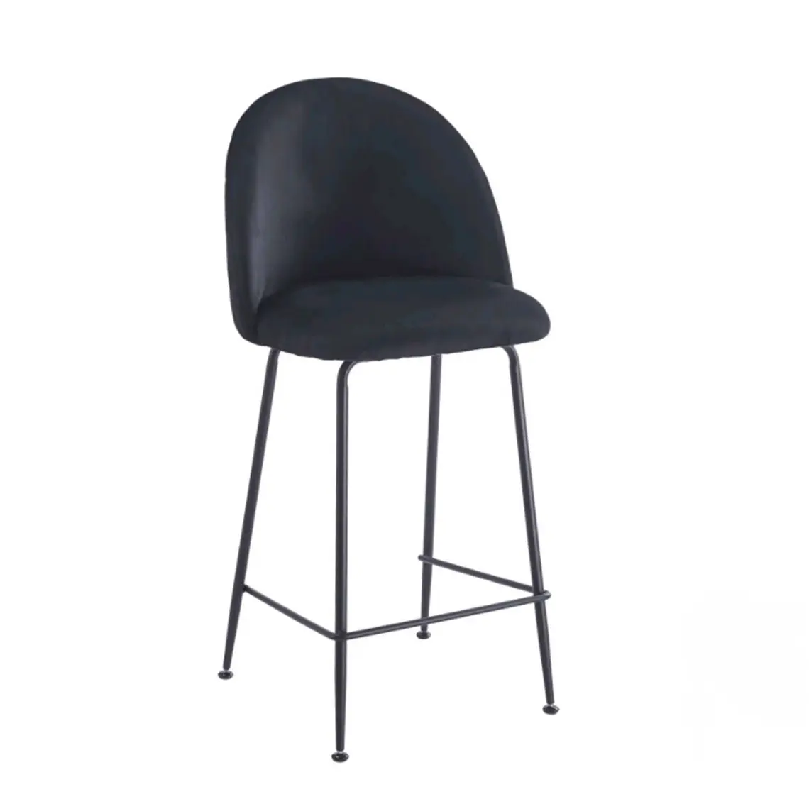 Taburete Piso Bar Breda Black Velvet 66 cm 4