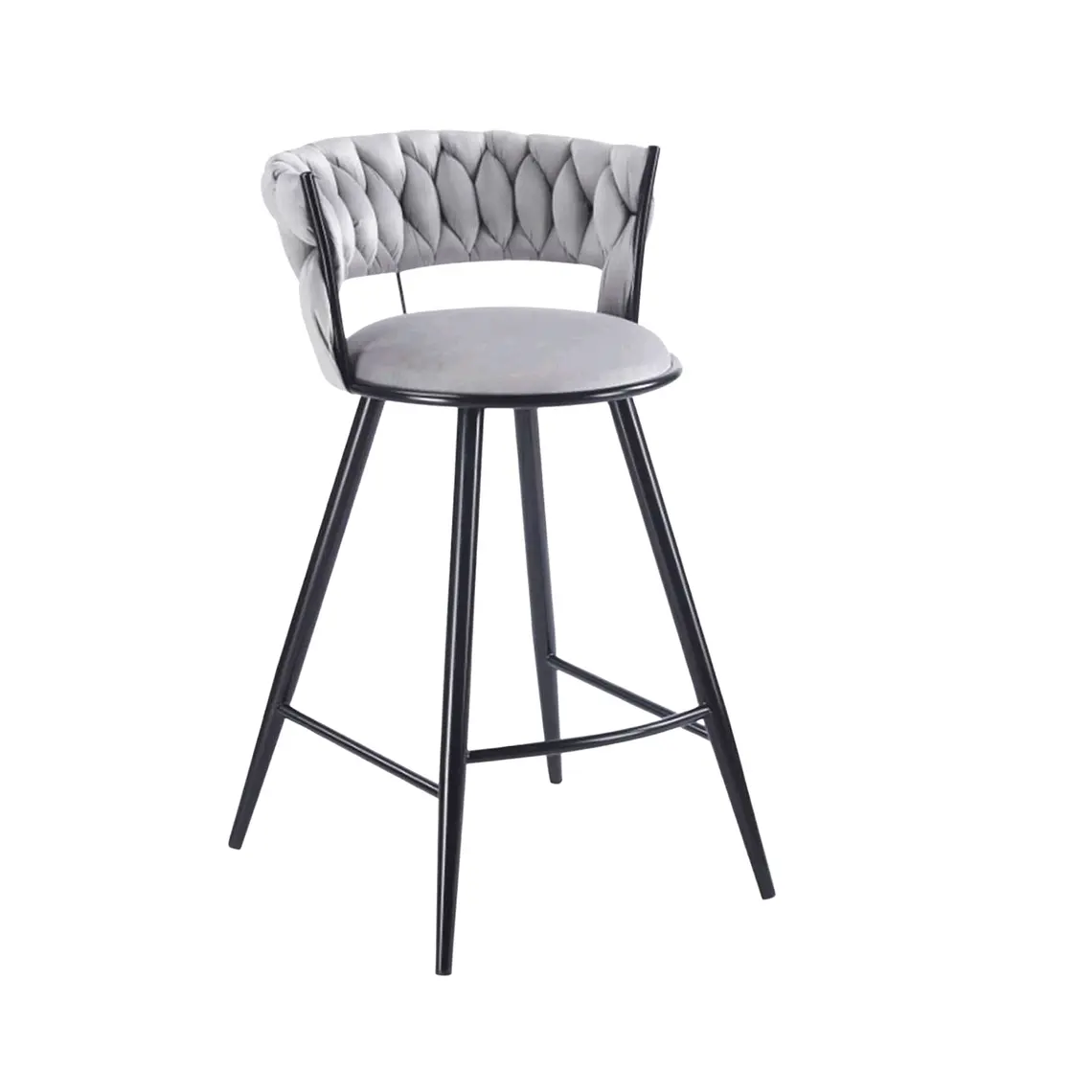 Taburete Piso Bar Queen Low Black  1
