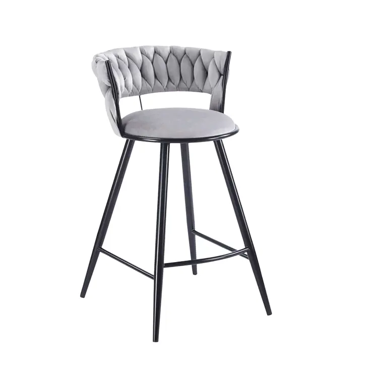 Taburete Piso Bar Queen Low Black  1