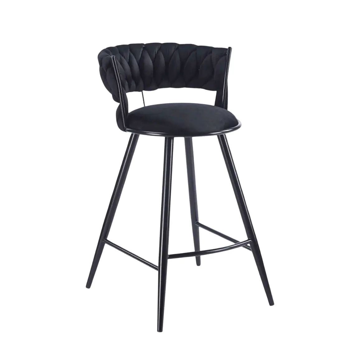 Taburete Piso Bar Queen Low Black  2
