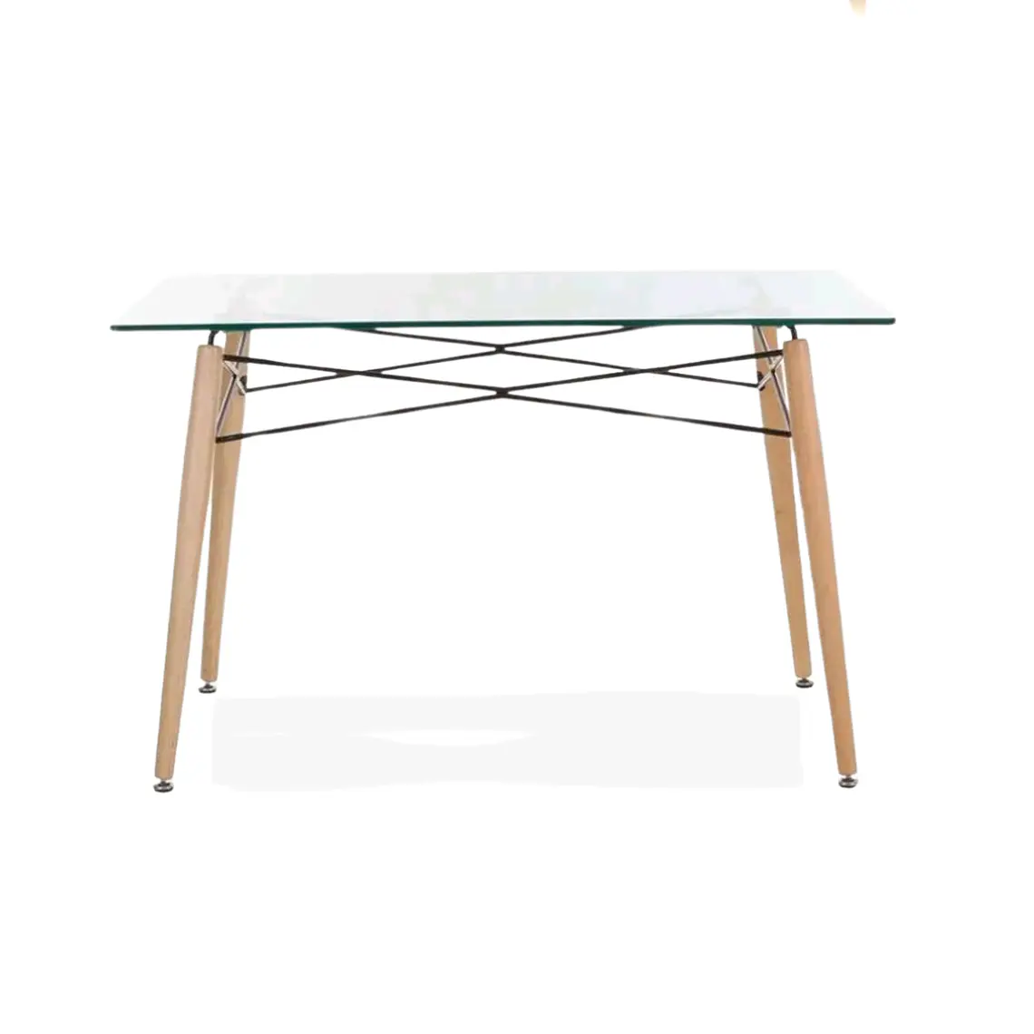 Mesa Yakarta rectangular vidrio 140x80 cm 1