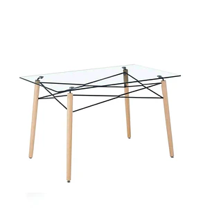 Mesa Yakarta rectangular vidrio 160x90 cm