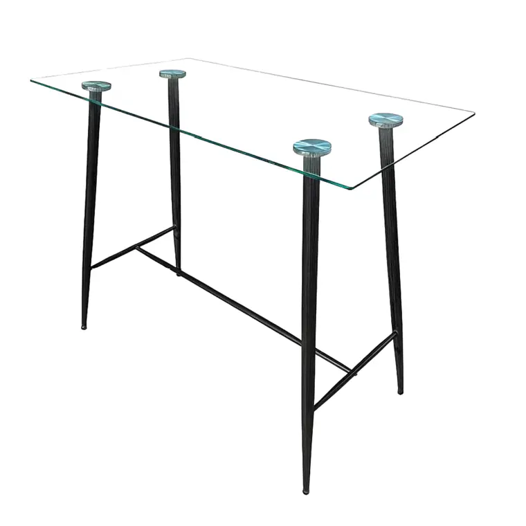 Mesa Bar Alta Black vidrio 120x60 cm 1