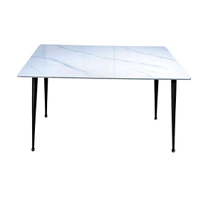 Mesa rectangular Mármol Black 140x80 cm