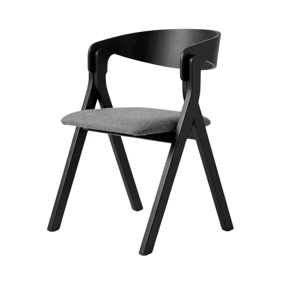Silla Ares Acolchada - Madera y Tela 1