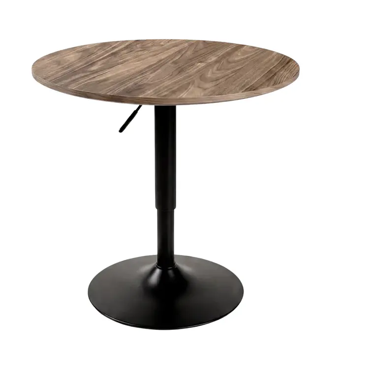 Mesa Bar Ajustable Coral Negra - MDF y Metal 1