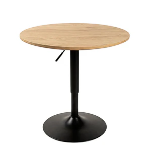 Mesa Bar Ajustable Coral Negra - MDF y Metal