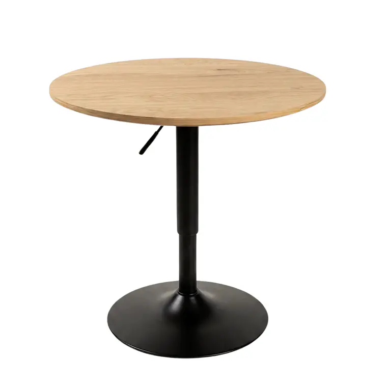 Mesa Bar Ajustable Coral Negra - MDF y Metal 3