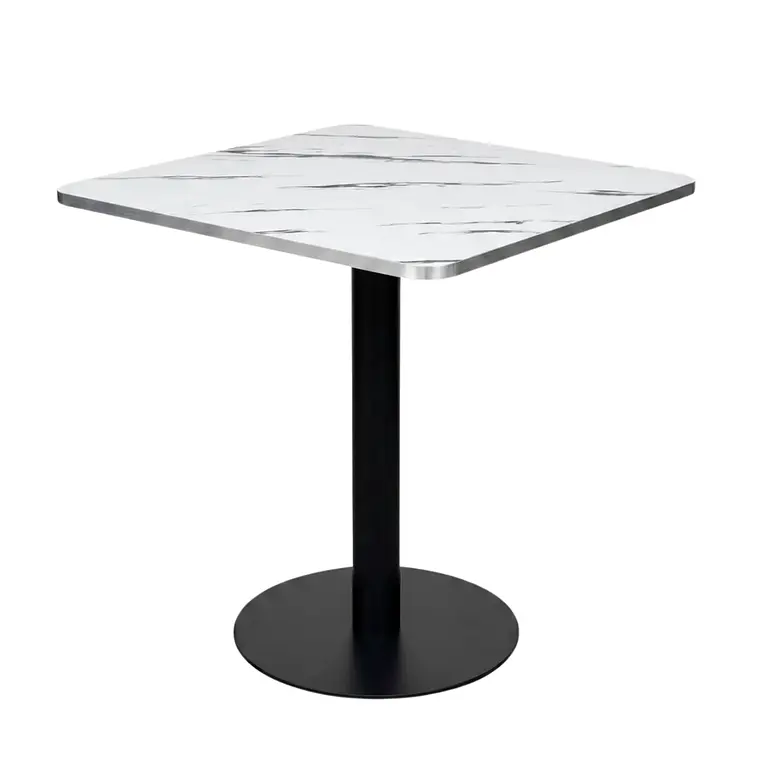 Mesa Bistro restaurant cafetería 70x70 cm - MDF y Metal 1