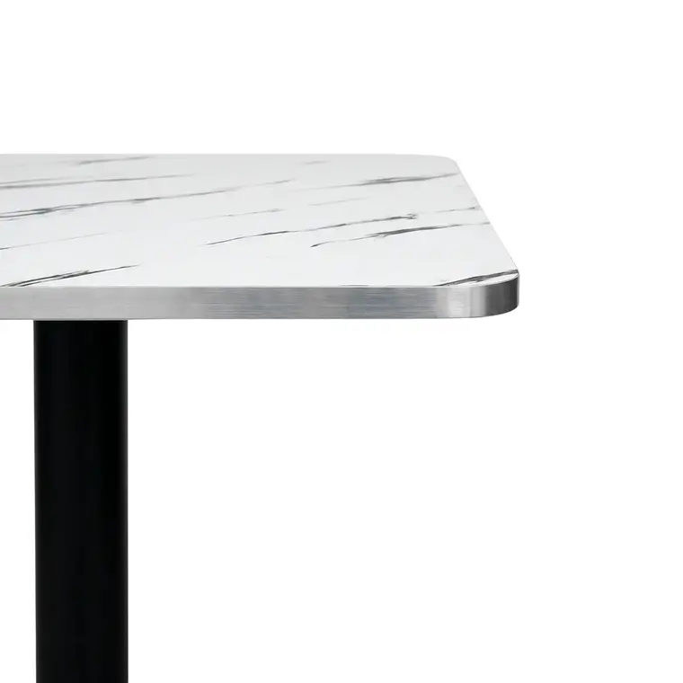 Mesa Bistro restaurant cafetería 70x70 cm - MDF y Metal 2