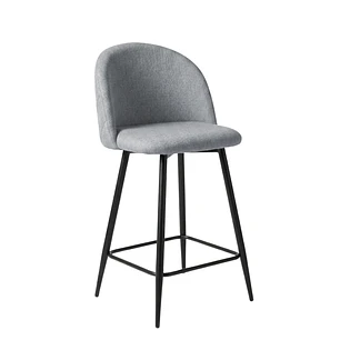 Taburete Piso Bar Breda Top Black Lino 65 cm 