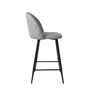 Taburete Piso Bar Breda Top Black Lino 65 cm 