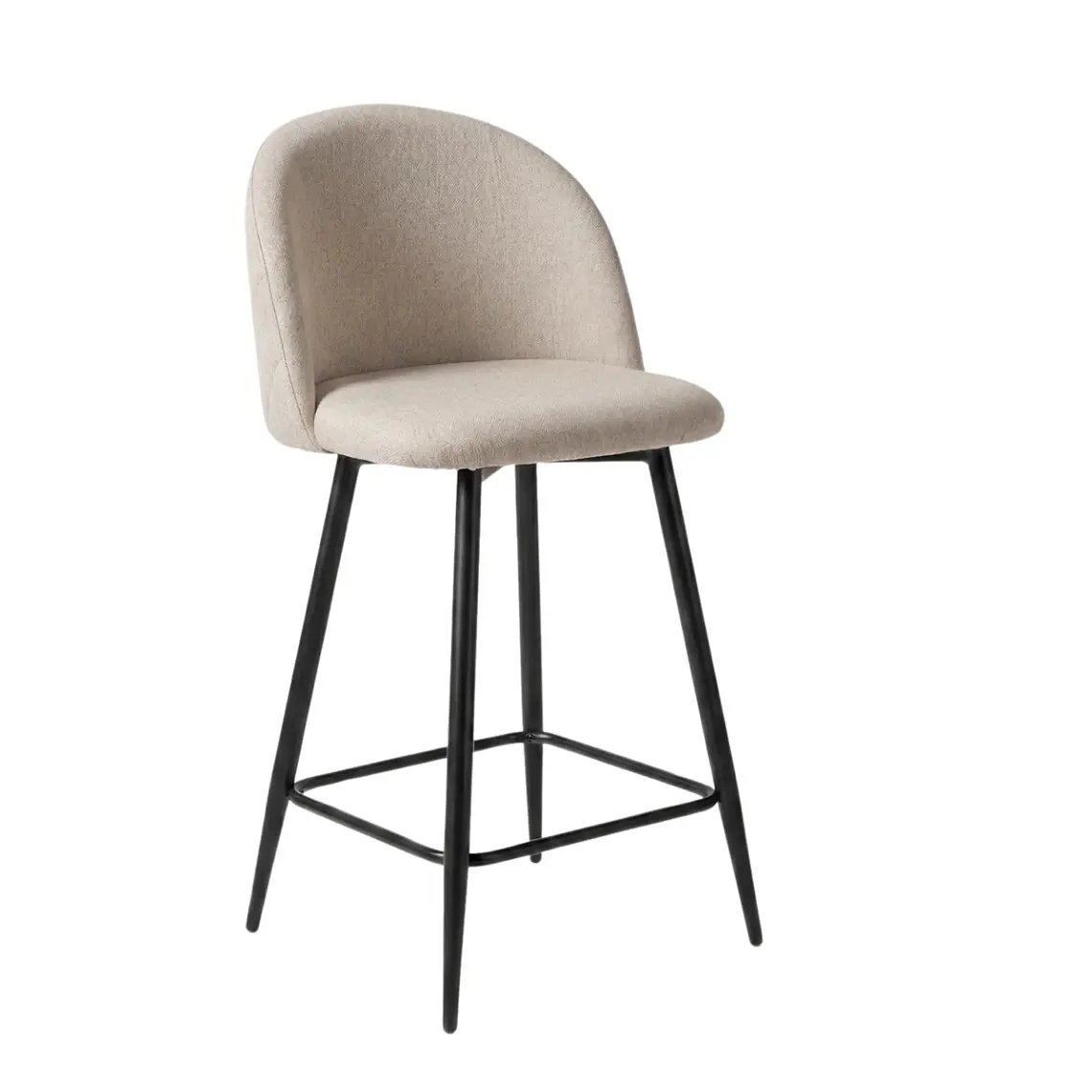 Taburete Piso Bar Breda Top Black Lino 65 cm  3