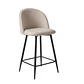 Taburete Piso Bar Breda Top Black Lino 65 cm  - Miniatura 3
