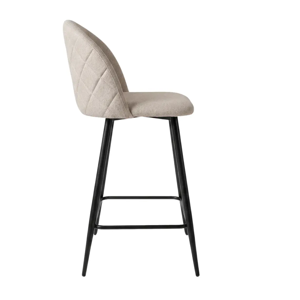 Taburete Piso Bar Breda Top Black Lino 65 cm  4