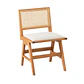 Silla Atenea Rattan con Asiento de Tela - Natural Beige - Miniatura 1