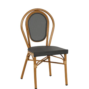 Silla Artemis Parisina Rattan - Gris Oscuro
