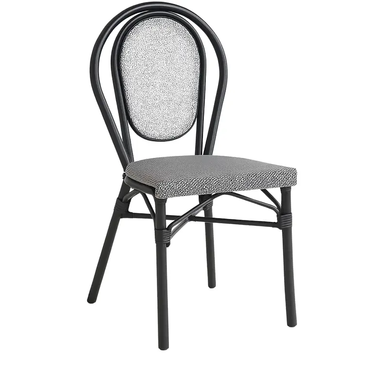 Silla Artemis Parisina Rattan - Gris Claro 1