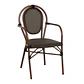 Silla Artemis Parisina Rattan con reposabrazos - Café Oscuro - Miniatura 1