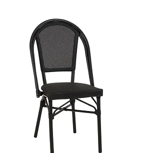 Silla Bistro Parisina Textileno - Negro