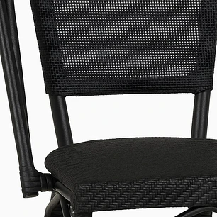 Silla Bistro Parisina Textileno - Negro