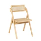 Silla Amber Plegable - Madera y Rattan Natural - Miniatura 1