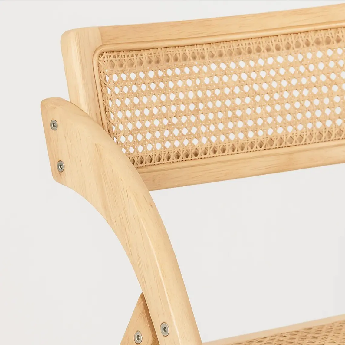 Silla Amber Plegable - Madera y Rattan Natural 2