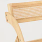 Silla Amber Plegable - Madera y Rattan Natural - Miniatura 2