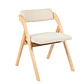 Silla Betlahem de madera plegable acolchada Beige - Miniatura 1